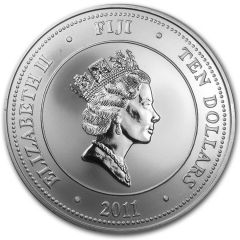 10 Dollars - Elizabeth II `Taku Turtle` Silver Bullion