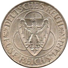 5 Reichsmark Liberation of Rhineland
