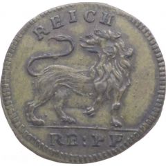 Rechenpfennig - Lion and Crown