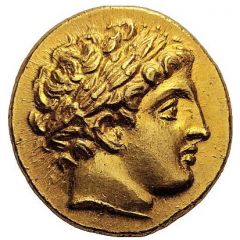 Stater In the name of Philip II, Pella