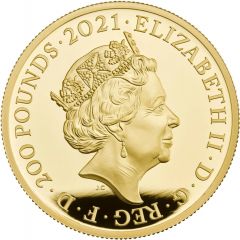 200 Pounds - Elizabeth II Queen`s 95th Birthday, Gold Proof