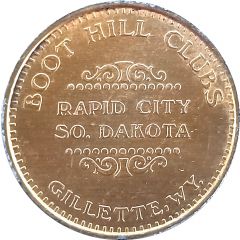 Token - Boot Hill Clubs Gillette, Wyoming