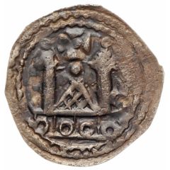 Denier - Adalbert III of Bohemia Friesach, one-sided type
