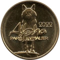 Jeton touristique - Monnaie de Paris - Alpha - Parc Animalier - 2022