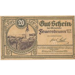 20 Heller Feuersbrunn