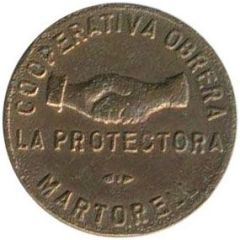 5 Pesetas - Cooperativa Obrera La Protectora