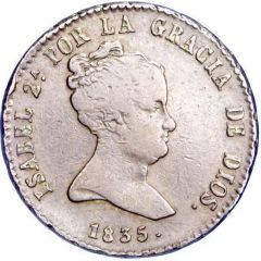 8 Maravedis - Isabel II 1st legend