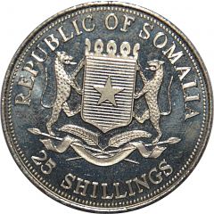 25 Shillings Wildlife of Somalia and East Africa