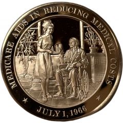 Medal - History of the United States Medicare Aids in Reducing Medical Costs
