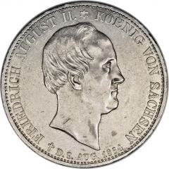 2 Thalers - Frederick August II Death of King Frederick August II