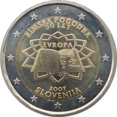 2 Euros Treaty of Rome