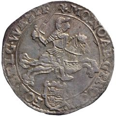 1/2 Ducaton `1/2 Zilveren Rijder` piedfort at double weight