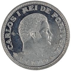 1/4 Tanga - Carlos I Pattern, Lisboa mint