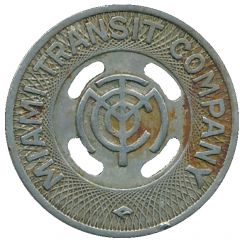Token - Miami Transit Company Miami, Florida