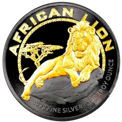 2 Dollars - Elizabeth II African Lion, colored
