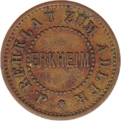 1/2 Liter Bier J. Rehklau Zum Adler, Erkheim