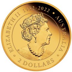 2 Dollars In the name of Elizabeth II, 6th Portrait - Mini-Roo - Gold Bullion Coin