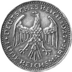 5 Reichsmark Constitution Day - Pattern