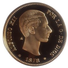 10 Pesetas - Alfonso XII replica