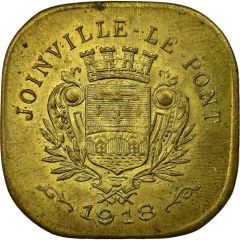 20 Centimes - Groupement des Commerçants, Industriels et Habitants - Joinville-le-Pont [94] Brass
