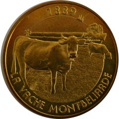 Tourist token - Monnaie de Paris - Montbéliard - La vache Montbéliarde