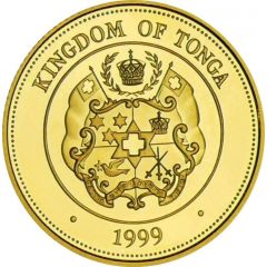 20 Pa`anga - Taufa`ahau Tupou IV Coronation of Queen Elizabeth II