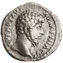 Denarius - Lucius Verus TR P V IMP II COS II, Mars