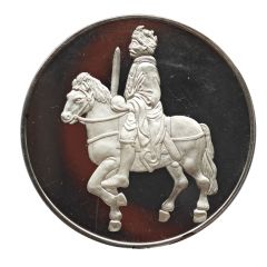 Medal - Karl der Große - Karoligische Bronze Statuette