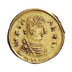 1 Tremissis In the name of Heraclius, Realistic bust, regular head with stars
