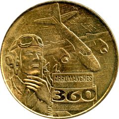Monnaie de Paris Tourist Token - Arromanches 360 L`aviateur et le bombardier