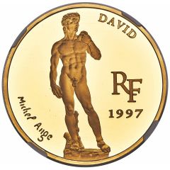 500 Francs / 75 Euro Michelangelo - David