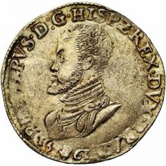1 Daalder - Philip II Bust left, PHILIPPVS