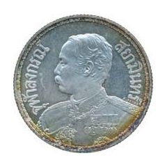 1 Baht - Rama V Pattern, `A.PATEY` right