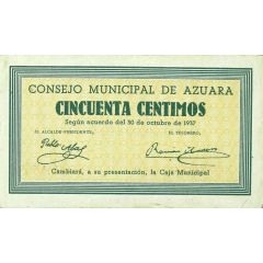 50 Céntimos Azuara