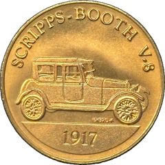 Franklin Mint - Collection of Antique Car Coins - Series 3 Scripps-Booth V-8