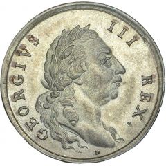 Medalet - George III Visit to Plymouth, silver plated
