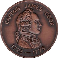 Medal - Captain James Cook - 1728-1779 Historical Medal