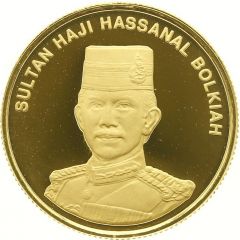 5 Dollars - Hassanal Bolkiah 25 Years - Currency Board