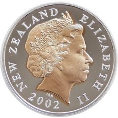 5 Dollars - Elizabeth II 4th Portrait, Royal Sceptre, Silver Proof