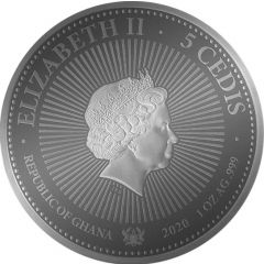 5 Cedis - Elizabeth II Mandala I