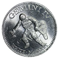 Shell Oil Token - Man In Space Gemini IV