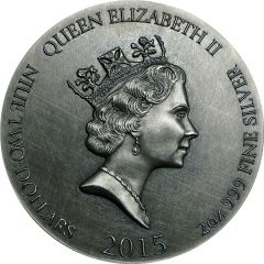 2 Dollars - Elizabeth II Ten Commandments