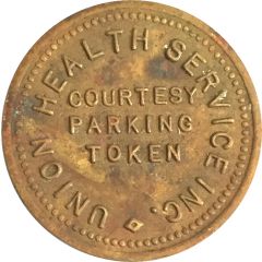 Courtesy Parking Token - Union Health Service Inc. Chicago, Illinois