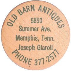 Lucky Wooden Quarter - Old Barn Antiques Memphis, Tennessee