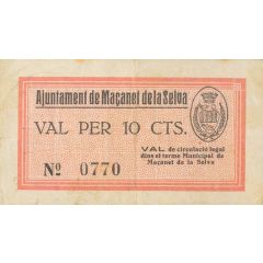 10 Céntimos Maçanet de la Selva
