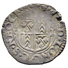 1 Kreuzer - Henri I celery leaves, with `H`