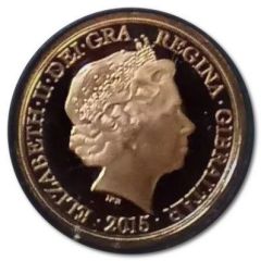 1/2 Sovereign - Elizabeth II Remembrance 2015