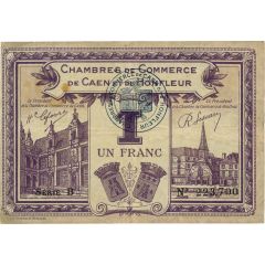 1 Franc - Chambres de Commerce de Caen et Honfleur 14