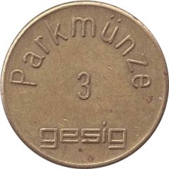 Parking Token - Parkmünze 3 Gesig