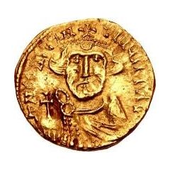 1 Solidus In the name of Constans II, Spoleto, without symbol